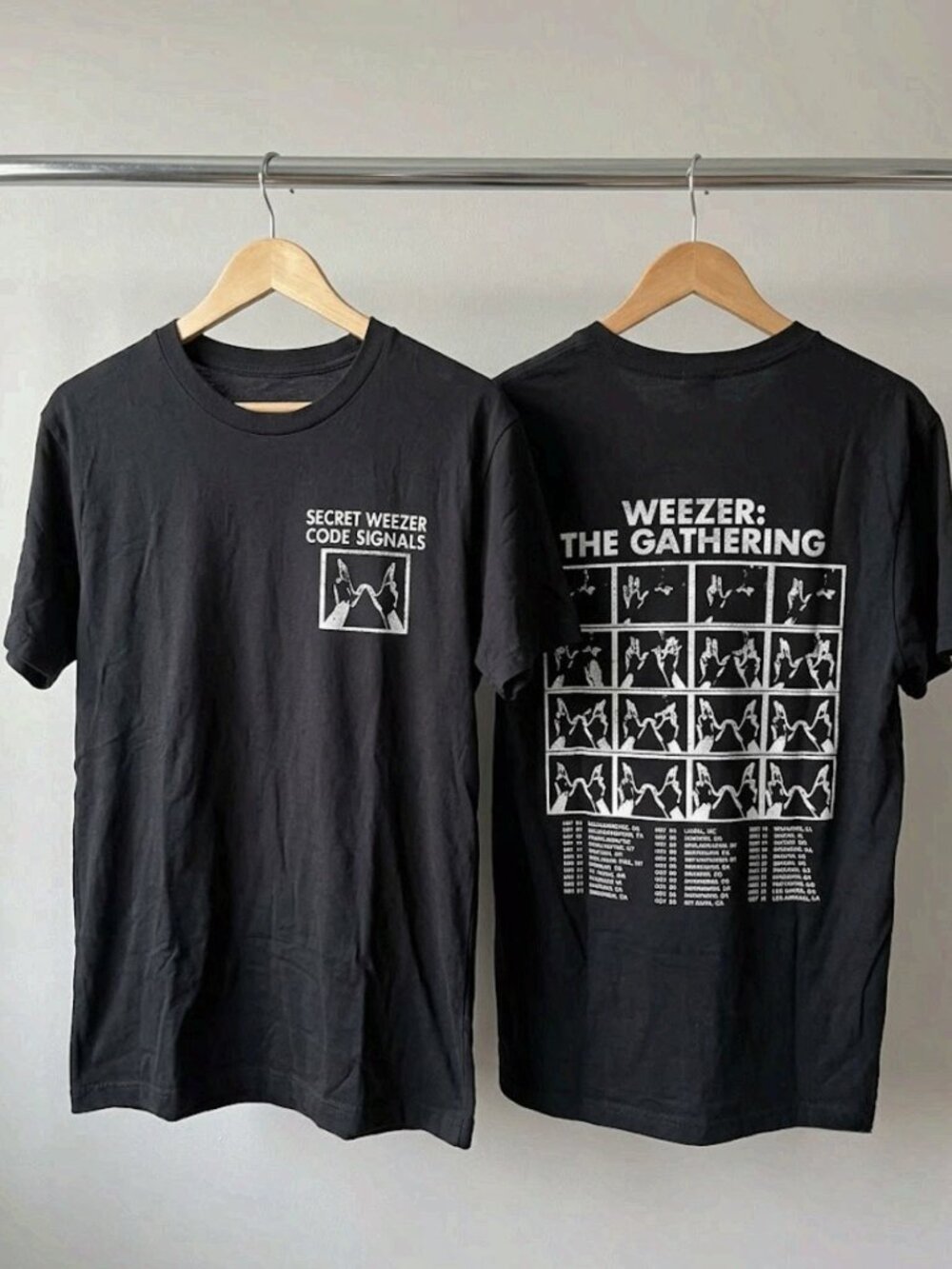 Weezer The Gathering North America 2026 Code Signals Tour T-Shirt Reprint